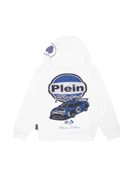 Bluza z kapturem dziecięca Philipp Plein biała