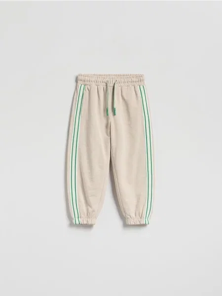 Трикотажные брюки Reserved бежевые