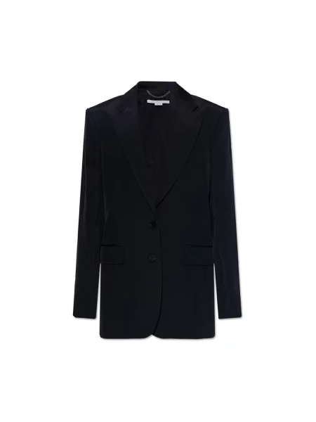 Lniana marynarka Stella Mccartney czarna