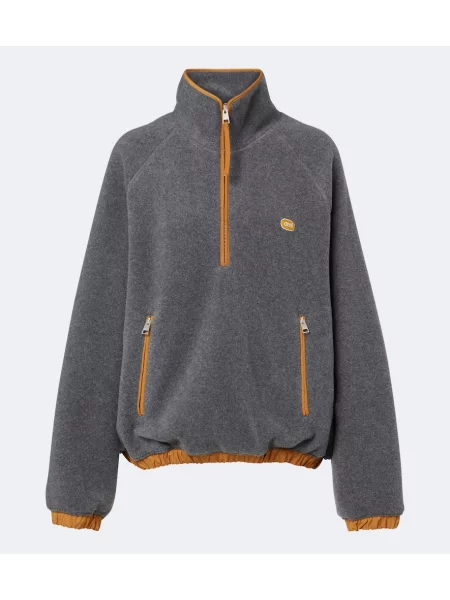 Hanorac din fleece Ami Paris din fleece gri
