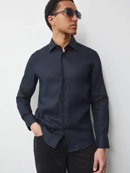 Medicine cămașă pentru bărbați din in