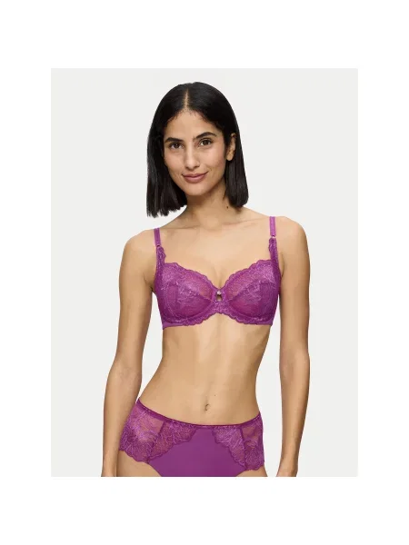 Triumph Σουτιέν με μπανέλα Wild Peony Florale μωβ
