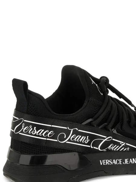 Sneakers Versace Jeans Couture με κορδόνια με δαντέλα μαύρο
