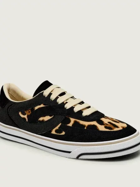 Dolce & Gabbana Teniși din piele PONY | piele întoarsă negru