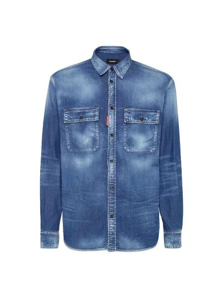 Koszula Dsquared2 niebieska