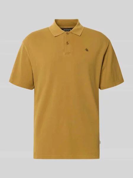 Koszulka polo o kroju relaxed fit z wyhaftowanym logo Scotch & Soda