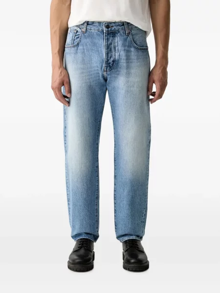 Blugi drepți Armani Exchange albastru