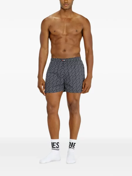 Pantaloni scurți Diesel cu imagine negru