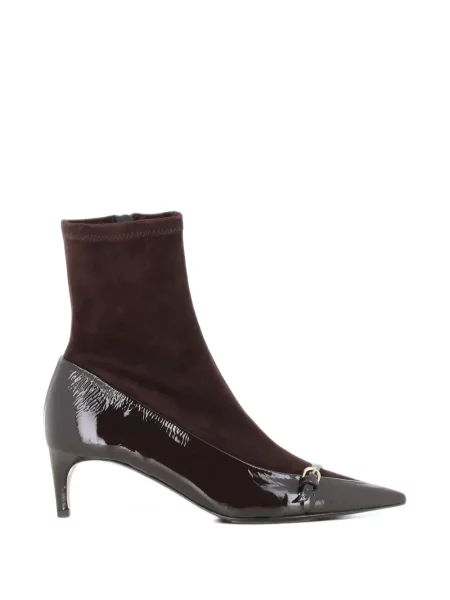 Botine Del Carlo cu cataramă maro
