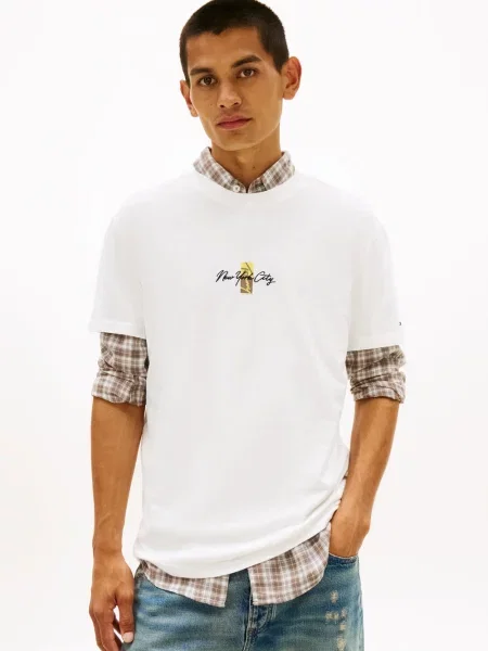 Tommy Jeans Koszulka Mężczyźni S biały