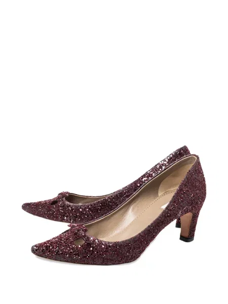 Pantofi cu toc Marc Jacobs cu funde roșu