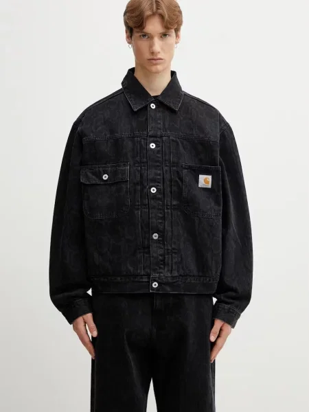 Carhartt WIP Belmar Jacket jachetă din denim pentru bărbați negru