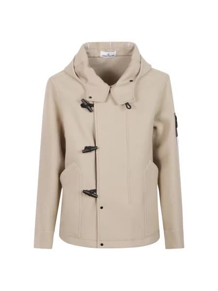 Parka Stone Island z kamieniami beżowa