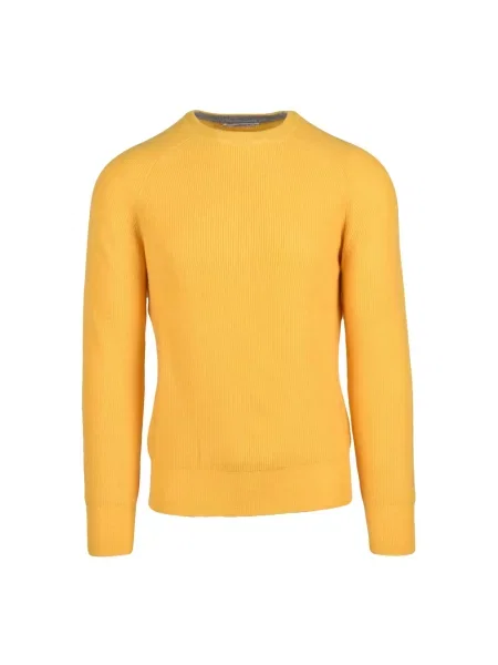 Sweter Kangra wełniany żółty