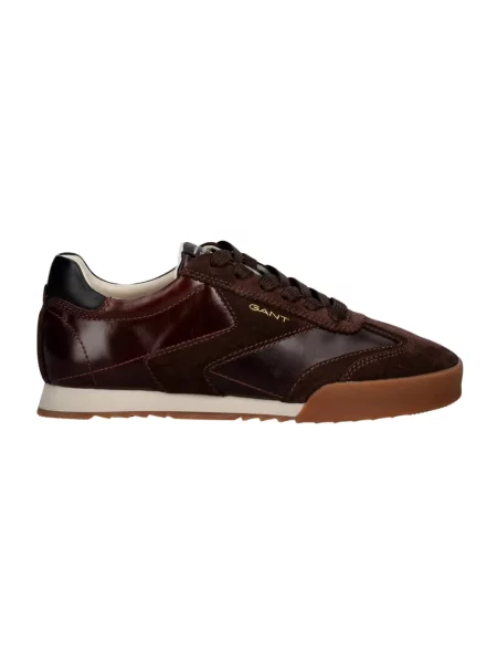 Sneakersy Gant skórzane brązowe
