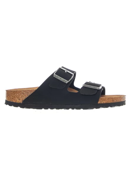 BIRKENSTOCK Sandale Arizona Vegan Birkibuc Narrow Fit Earthy Black' negru