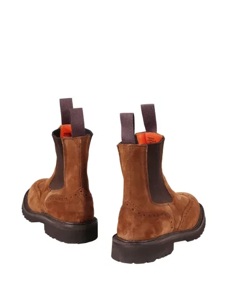 Botine chelsea Tricker's din piele de căprioară maro