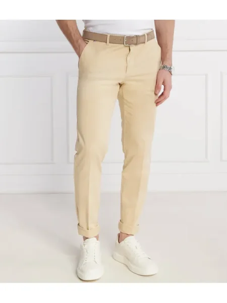 BOSS BLACK Chino nadrág | stretch fekete