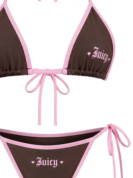 Bikini Juicy Couture cu imagine maro