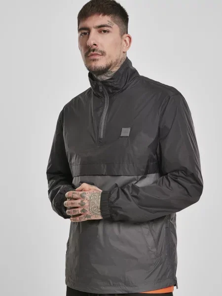 Z ovratnikom jakna Urban Classics črna