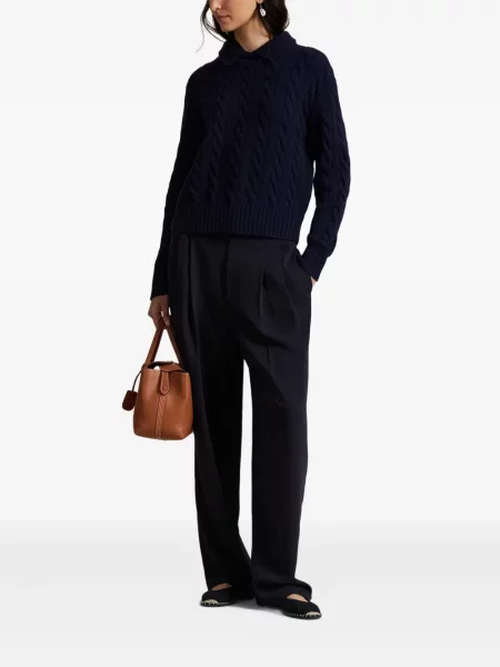 Căciulă Polo Ralph Lauren cu broderie tricotate de costum albastru