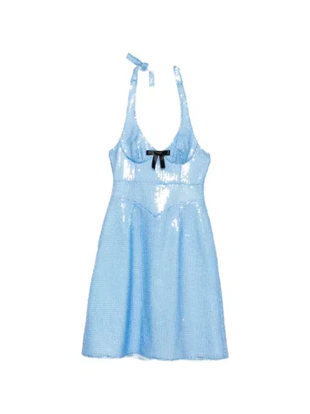Rochie midi Shushu/tong cu paiete albastru