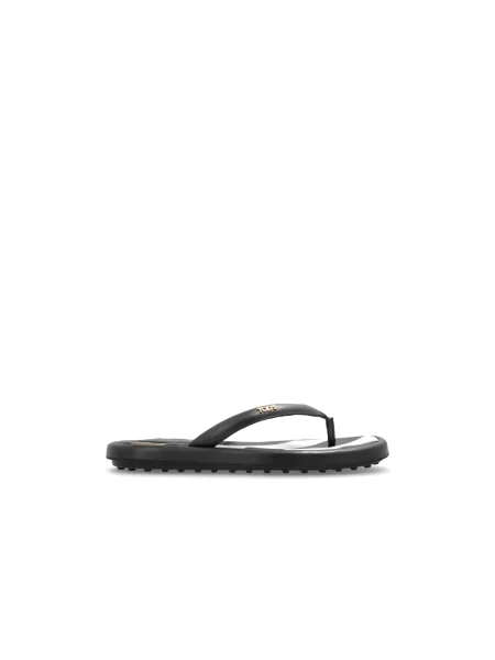 Klapki Tod's skórzane czarne
