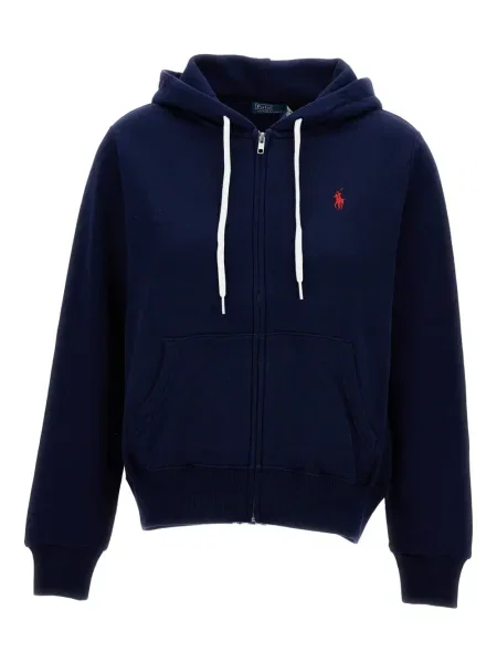 Hanorac cu glugă Polo Ralph Lauren cu broderie albastru