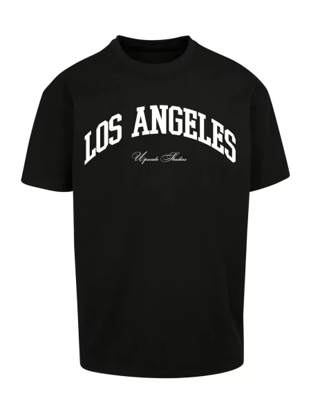 MT Upscale Tricou L.A. College negru alb