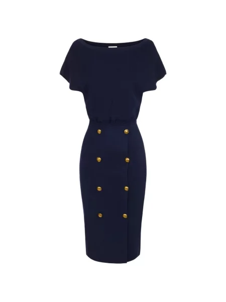 Rochie Elisabetta Franchi tricotate albastru