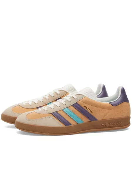 Sneakersy Adidas Originals skórzane brązowe