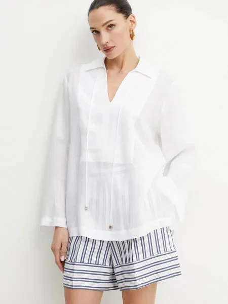 MICHAEL Michael Kors bluză femei uni alb