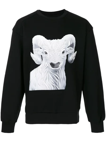 Hanorac Juun.j cu broderie negru