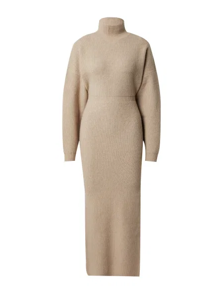 ABOUT YOU x Millane Rochie tricotat Alia închis bej