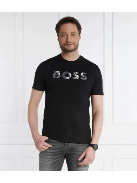BOSS BLACK Póló Thompson fekete