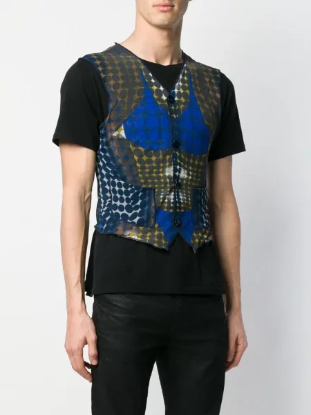 Průsvitná vesta Jean Paul Gaultier Pre-owned modrá