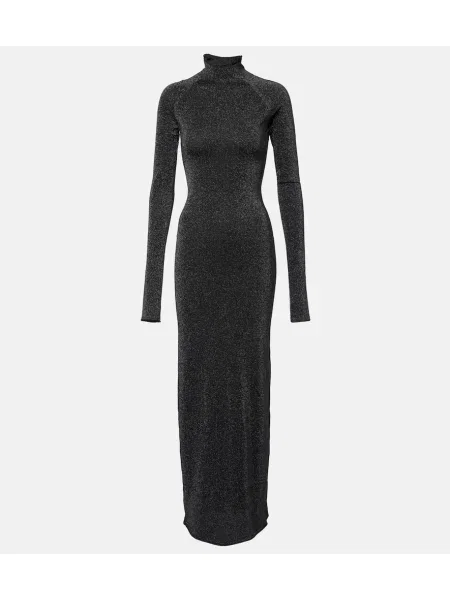Rochie maxi Sir de costum negru