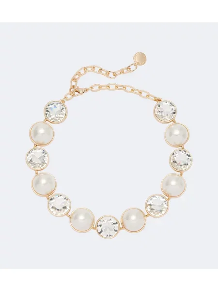 Colier Carolina Herrera alb