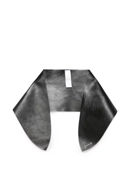 Fular Givenchy din piele cu imagine negru