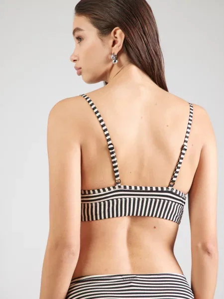 PROTEST Sutien costum de baie MIXSync negru / murdar alb