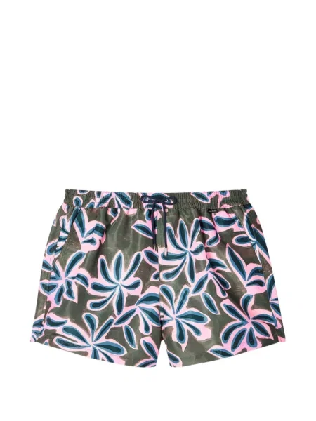 Slip de baie Paul Smith cu imprimeu abstract verde