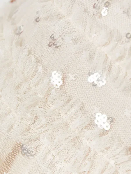 Rochie Needle & Thread cu paiete de costum alb