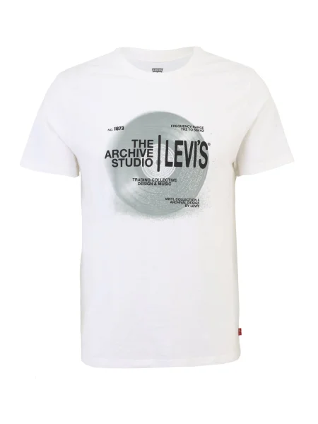 LEVI'S ® Tricou gri / negru alb