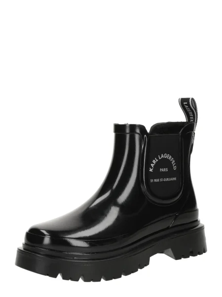 Cizme de cauciuc KARL LAGERFELD negru