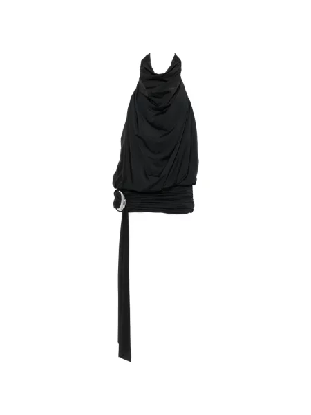 Rochie mini De La Vali cu volane negru
