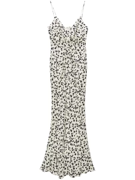 Maksi sukienka maxi Msgm z nadrukiem garniturowa biała