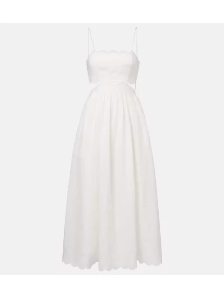 Rochie midi Zimmermann de in până la genunchi de costum alb