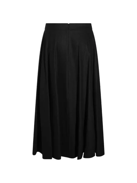 Fustă midi 's Max Mara în linie A negru
