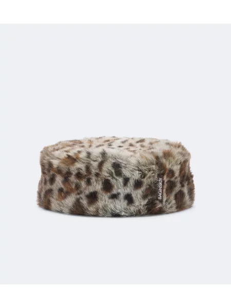Căciulă Ruslan Baginskiy cu imagine cu model leopard