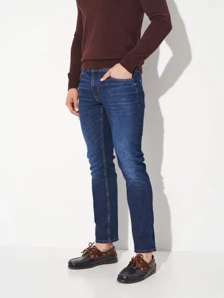Завужені джинси Mustang Jeans Oregon Slim темно-синій синій
